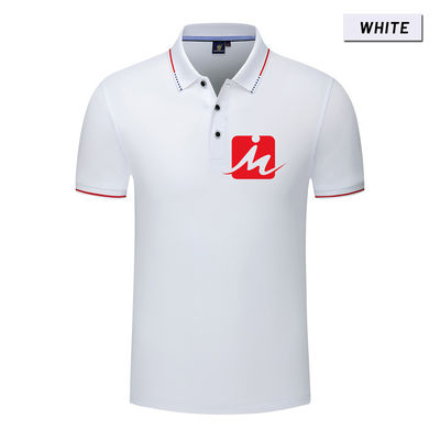 As camisas ocasionais do algodão T dos homens do OEM fizeram malha o golfe respirável Polo Shirts