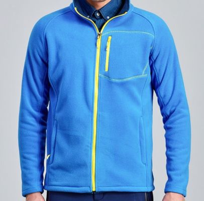 Desgaste de homens do poliéster do fecho de correr do revestimento do velo do inverno dos esportes exteriores