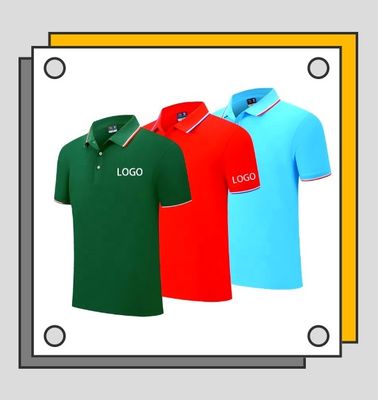 Polo Quick Dry Collared Shirts 100% dos homens das camisas de algodão do poliéster
