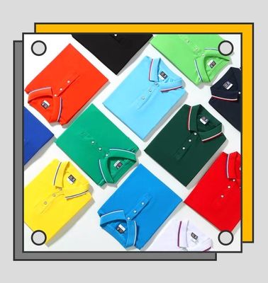 Polo Quick Dry Collared Shirts 100% dos homens das camisas de algodão do poliéster
