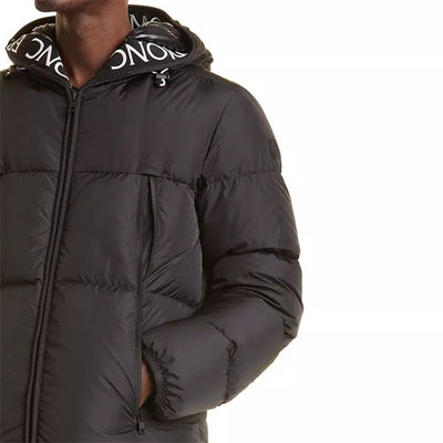 Duck Down Jacket Thick Warm branco de pouco peso abaixo do revestimento encapuçado