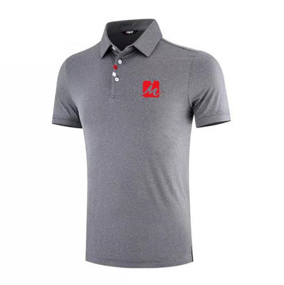 Spandex colocado um colar respirável Recyled de Polo Shirts Mens Golf Shirts do poliéster