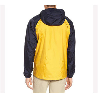 Revestimentos impermeáveis personalizados Autumn Hooded Pullover Windbreaker da jaqueta