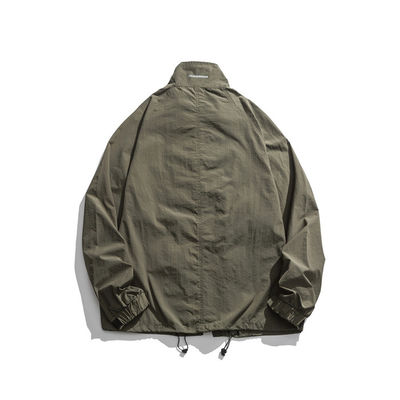 Os revestimentos impermeáveis encapuçados da jaqueta saltam revestimento de Autumn Outdoor Light Windbreaker