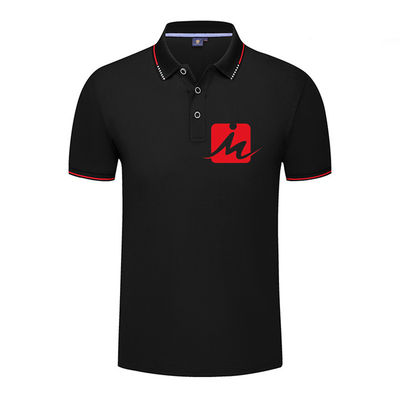As camisas ocasionais do algodão T dos homens do OEM fizeram malha o golfe respirável Polo Shirts