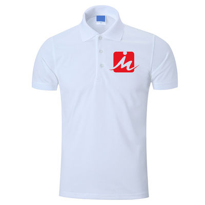 O piquês 100% respirável de rayon de 240 G/M Polo Shirts bordou Polo Shirts dos homens do algodão