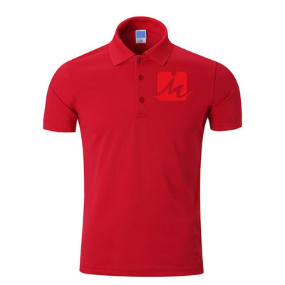 O piquês 100% respirável de rayon de 240 G/M Polo Shirts bordou Polo Shirts dos homens do algodão
