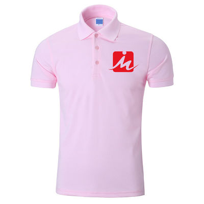 O piquês 100% respirável de rayon de 240 G/M Polo Shirts bordou Polo Shirts dos homens do algodão