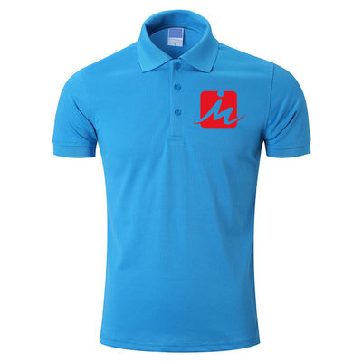 O piquês 100% respirável de rayon de 240 G/M Polo Shirts bordou Polo Shirts dos homens do algodão
