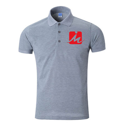 O piquês 100% respirável de rayon de 240 G/M Polo Shirts bordou Polo Shirts dos homens do algodão