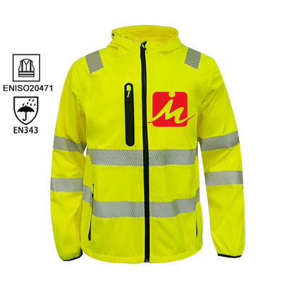 Workwear alto impermeável de Vis Uniform Reflective Work Jacket dos vestuários da visibilidade olá!