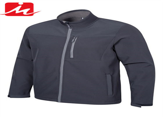 Revestimento de Softshell do poliéster do Spandex dos homens respiráveis do revestimento do inverno do impermeabilizante