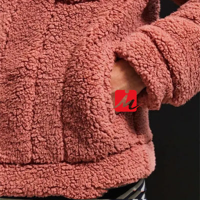 revestimento do camionista do sherpa do velo do shearling dos bolsos da caixa do inverno 2 para homens